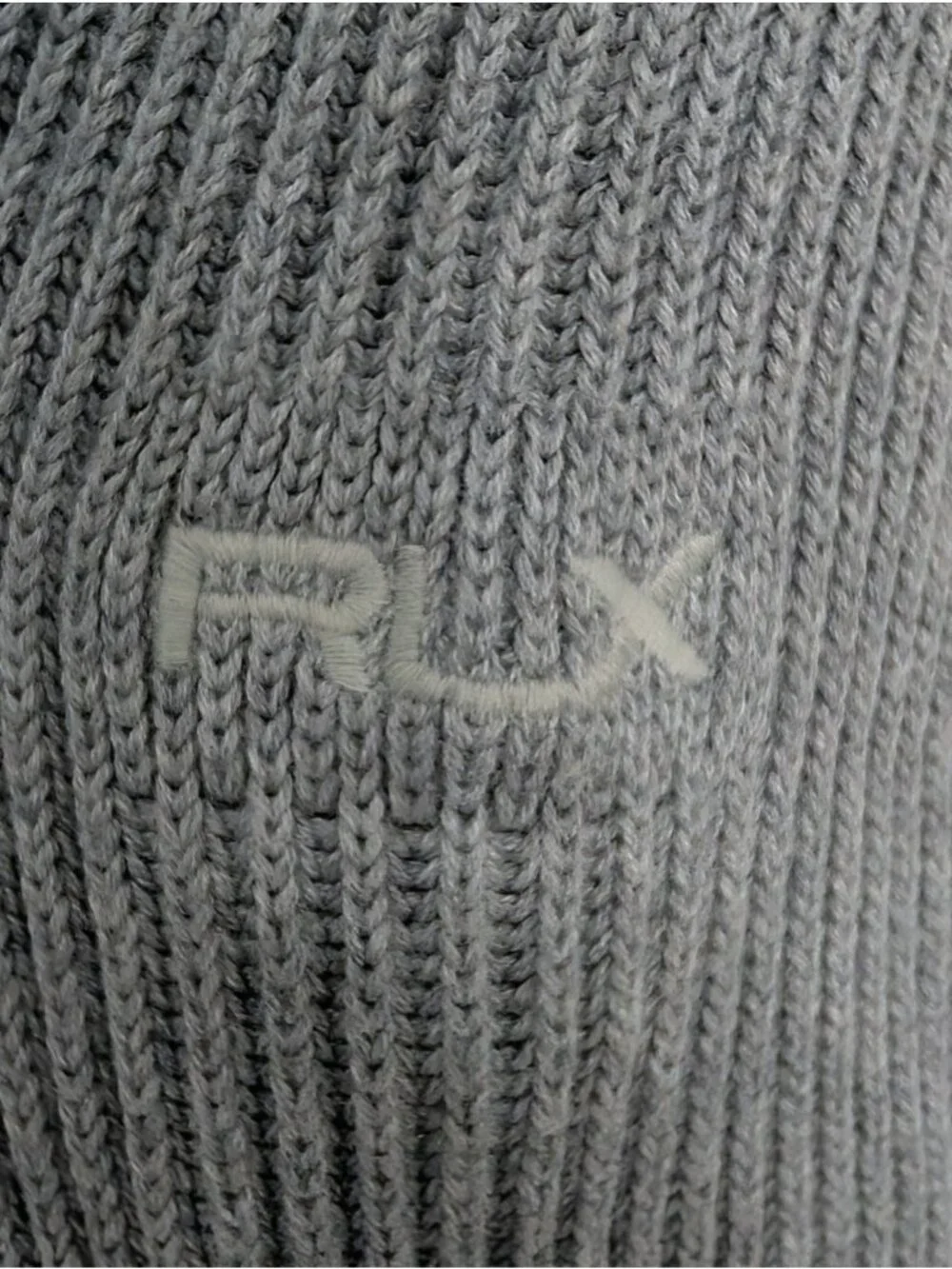 RLX Ralph Lauren Cotton Coolmax Cardigan SweaterSz L Notch Collar Preppy Golf